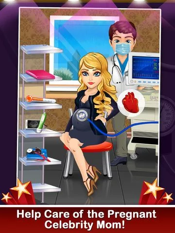 Изображение игры: Celebrity Mommy's Hospital Pregnancy Adventure - new born baby doctor & spa care salon games for boys, girls & kids