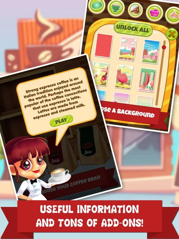 Изображение игры: Coffee Dessert Making Salon - food maker games & candy ice cream make for kids!