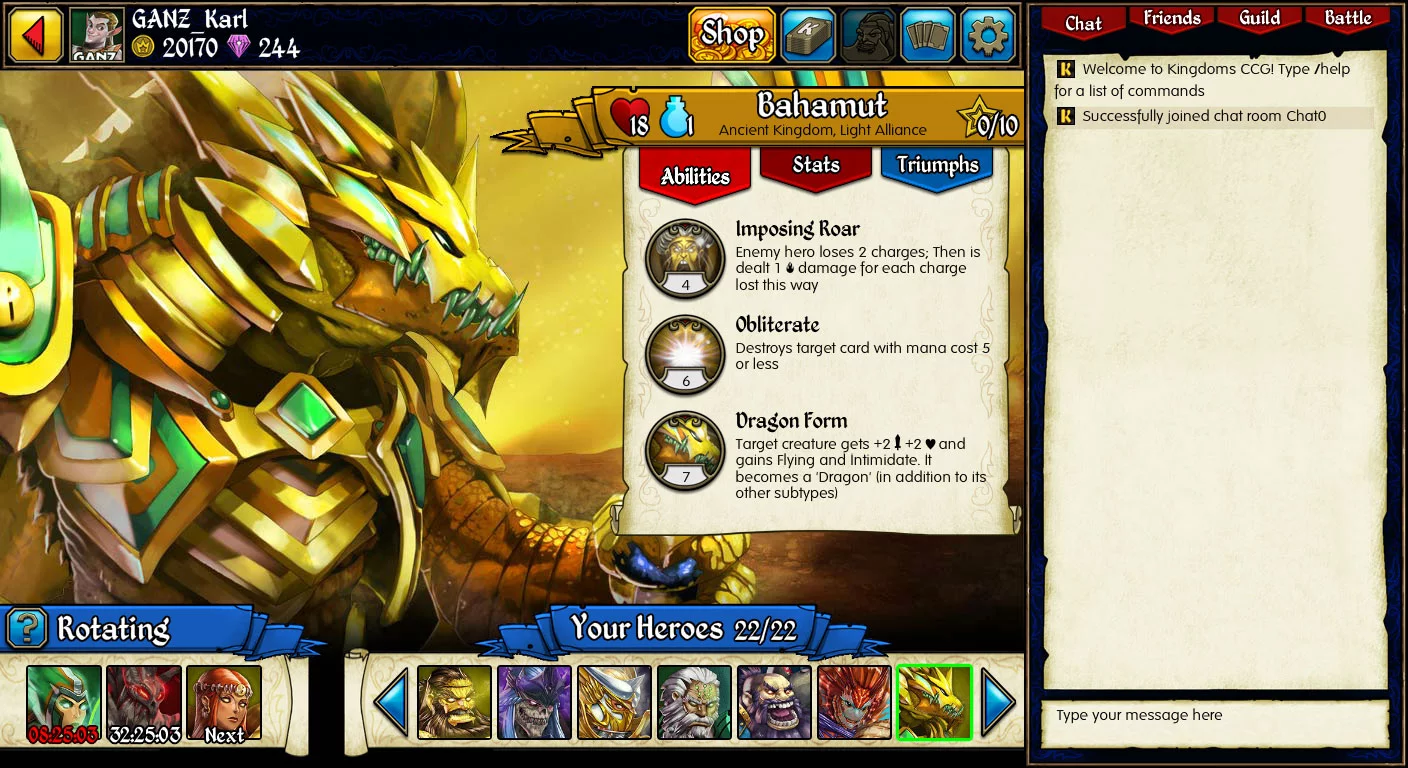 Изображение игры: Kingdoms CCG