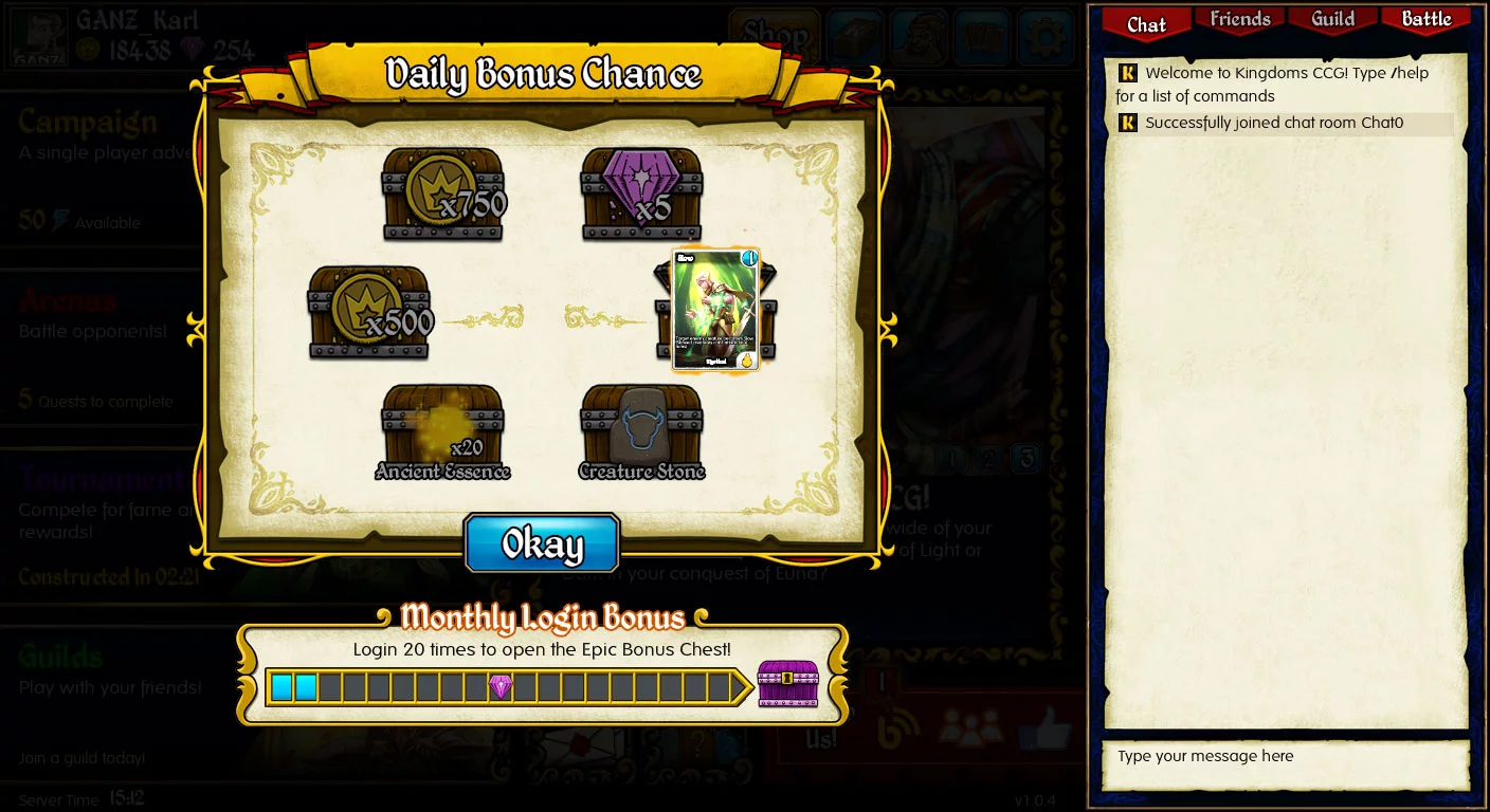 Изображение игры: Kingdoms CCG