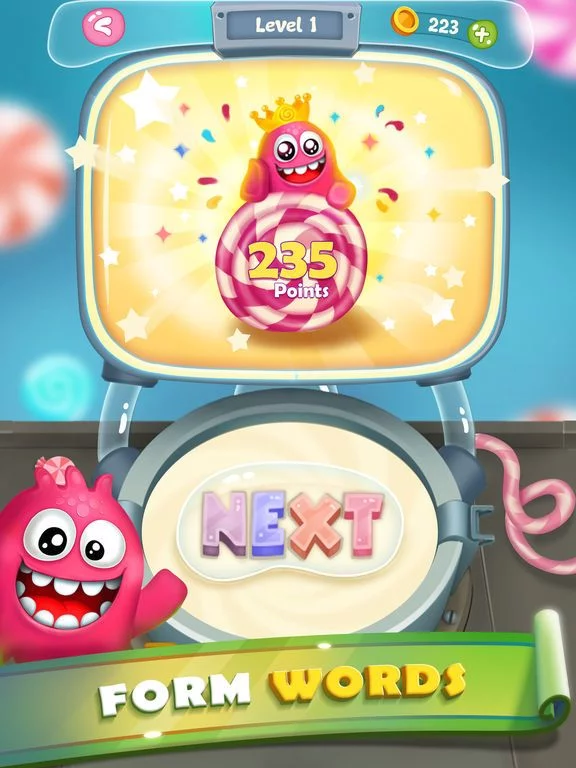 Изображение игры: Word Candies: Candyland Mania