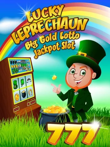 Изображение игры: `Lucky Leprechaun Big Gold Jackpot Lotto 777 Casino Slots - Slot Machine with Blackjack and Prize Wheel