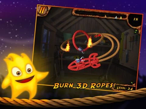 Изображение игры: Burn the Rope 3D