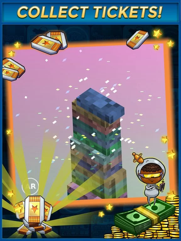 Изображение игры: Towering Tiles Cash Money App