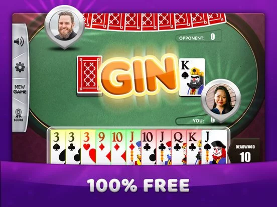 Изображение игры: Gin Rummy Cards Game