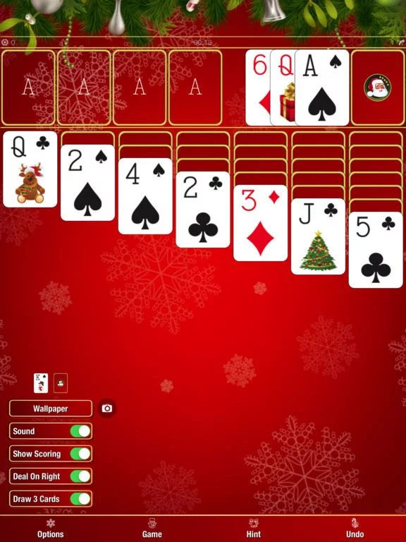 Изображение игры: A Christmas Solitaire
