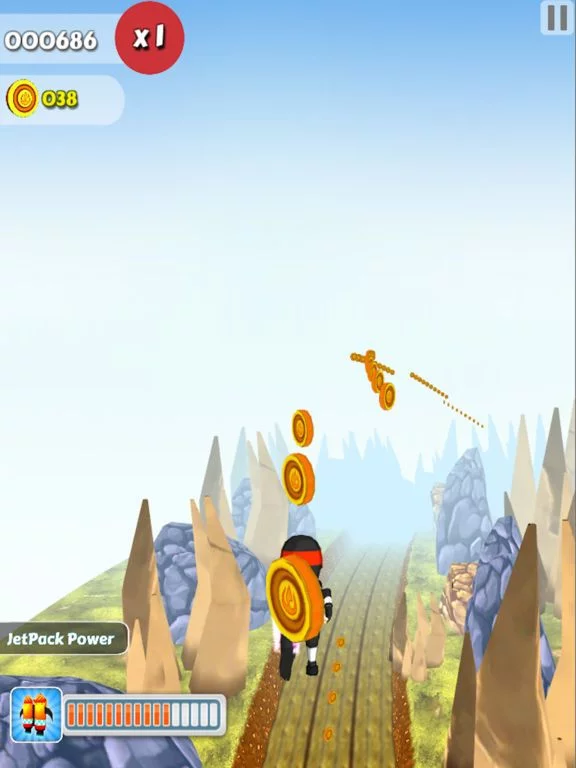 Изображение игры: Clumsy Kid Ninja Runner: Sky Surfer Real Challenge Game