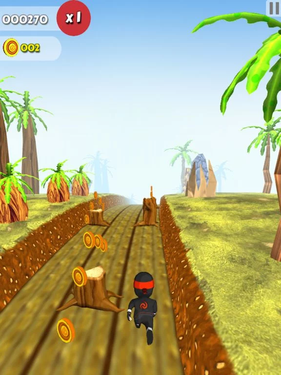 Изображение игры: Clumsy Kid Ninja Runner: Sky Surfer Real Challenge Game