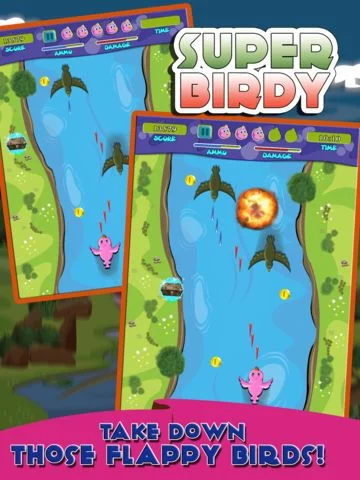 Изображение игры: Splashy Birdy Shooter - Tiny Bird Shooting Adventure HD FREE