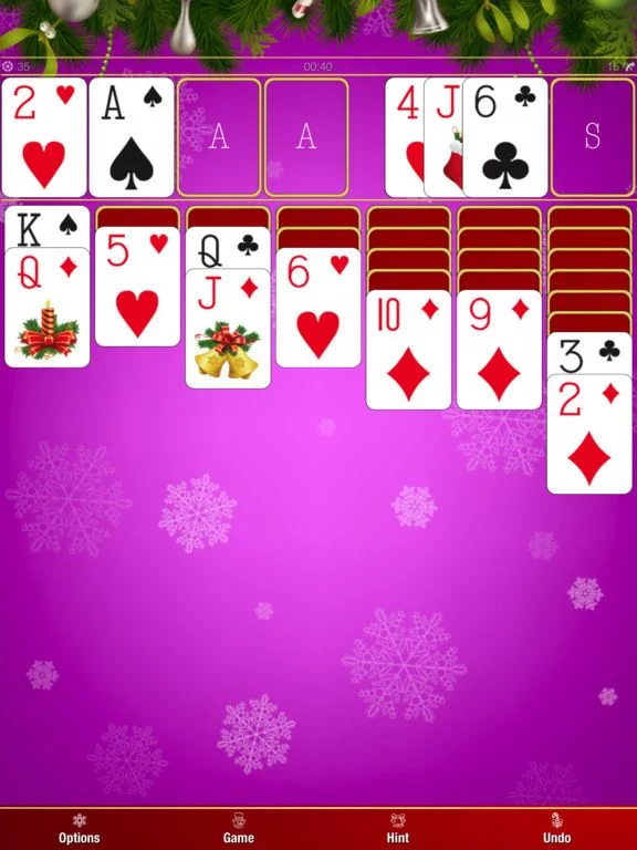 Изображение игры: A Christmas Solitaire