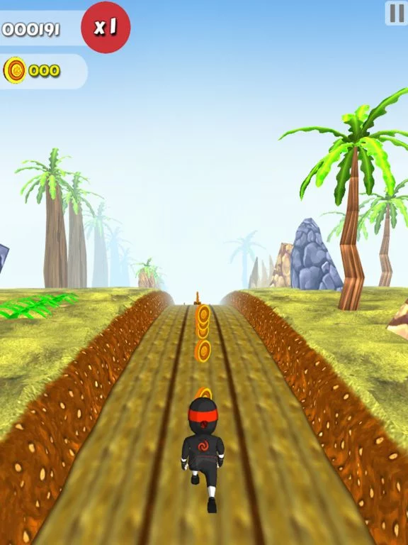 Изображение игры: Clumsy Kid Ninja Runner: Sky Surfer Real Challenge Game