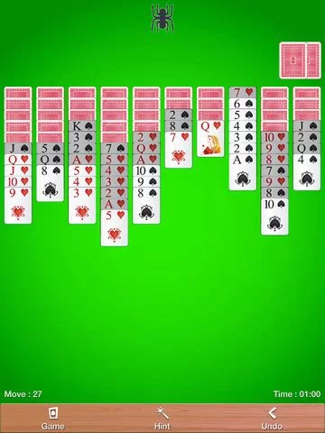 Изображение игры: Simple Spider Solitaire