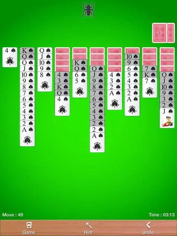 Изображение игры: Simple Spider Solitaire