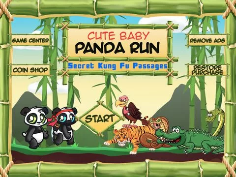 Изображение игры: Cute Baby Panda Run: Secret Kung Fu Passages