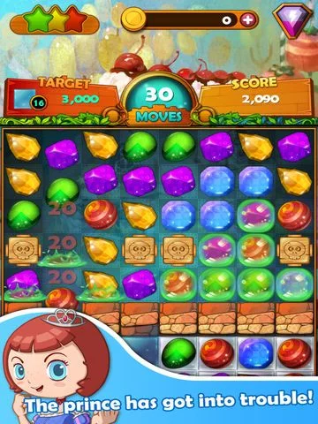 Изображение игры: Gem Gem Blitz - match 3 game