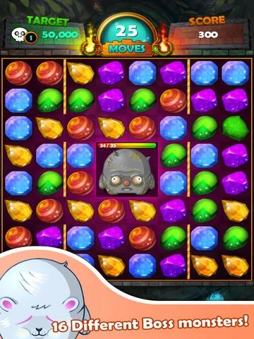 Изображение игры: Gem Gem Blitz - match 3 game