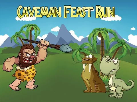 Изображение игры: Caveman Feast Run