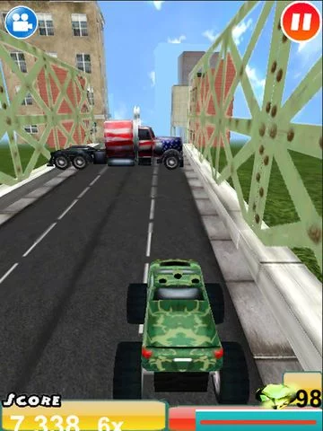 Изображение игры: Real Crazy 3D Monster Truck Run: Extreme Offroad Highway Legends- Free Racing Game