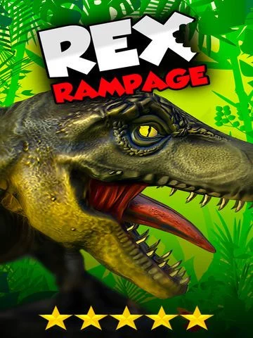Изображение игры: A Rex Rampage With 3D - Dangerous Dinosaurs Walking & Run-ning to Destroy & Devour Everything!