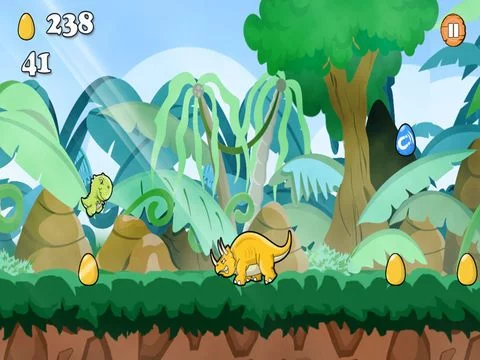 Изображение игры: A Baby Dinosaur Race FREE - Run, Jump & Roar!