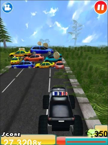 Изображение игры: Real Crazy 3D Monster Truck Run: Extreme Offroad Highway Legends- Free Racing Game
