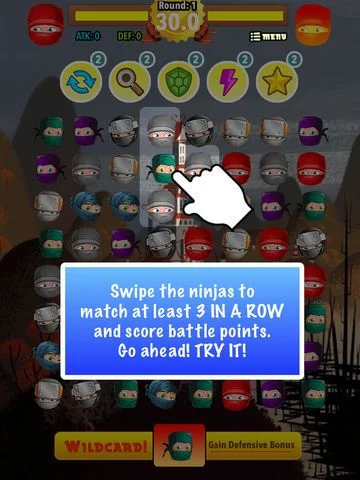 Изображение игры: Tiny Ninja War Fighter Match