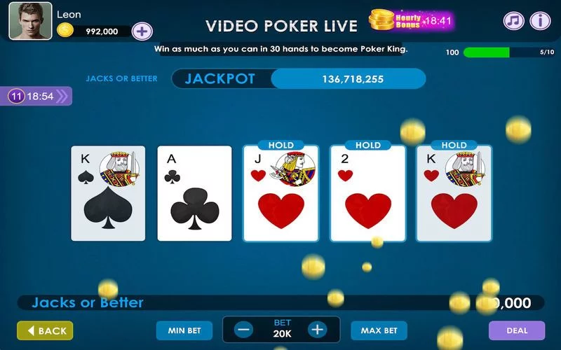 Изображение игры: Video Poker Live