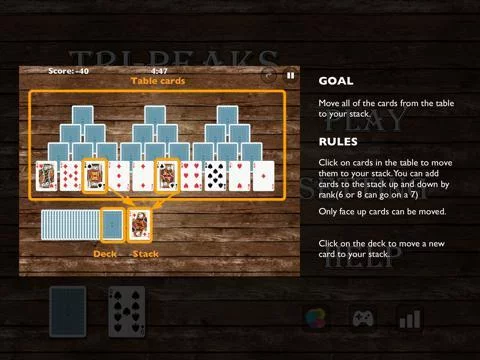 Изображение игры: Solitaire Tri-Peaks