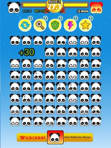 Изображение игры: Panda Kung Fu Fighting: Cute Multiplayer Match 3 Game for Boys & Girls