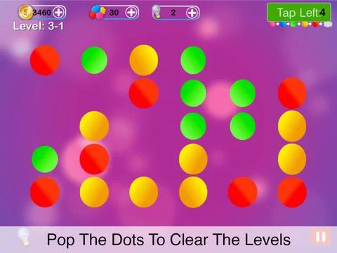 Изображение игры: Pop The Dots Bubble Puzzle FREE: Chain Reaction Game - By Dead Cool Apps