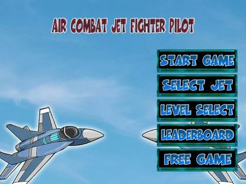 Изображение игры: Air Combat Jet Fighter Pilot - Pixel Top Shooter Classic Free