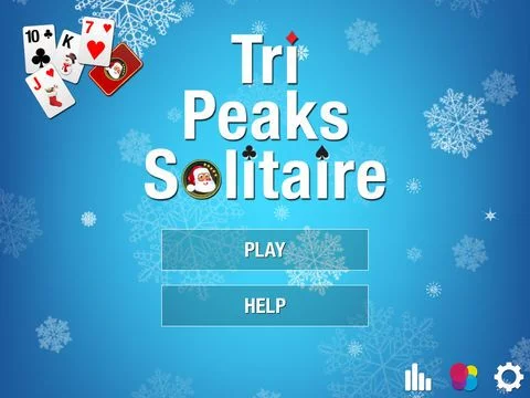 Изображение игры: Christmas Tri-Peaks Solitaire