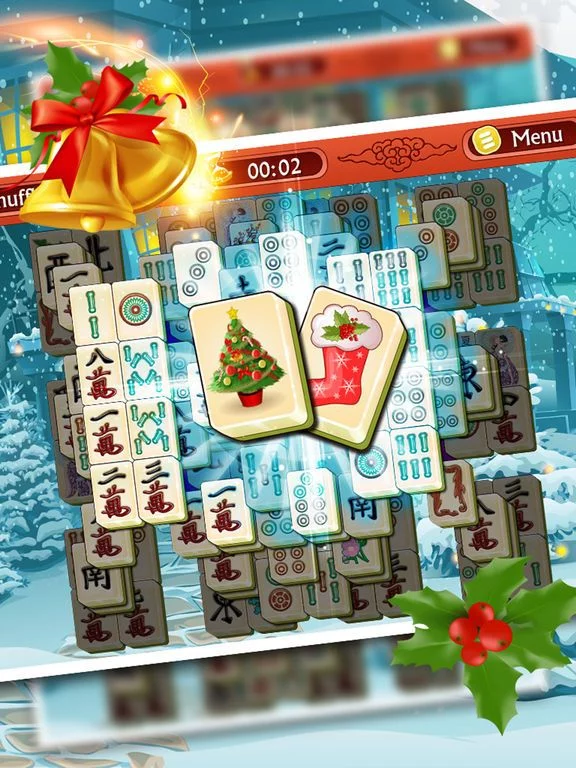 Изображение игры: Holiday Mahjong 3D - Magic Christmas Puzzle Deluxe