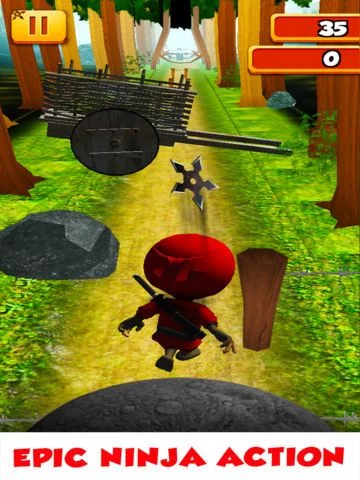 Изображение игры: 3D Tiny Ninja Fun Run Free - Mega Kids Jump Race To The Aztec Temple Games