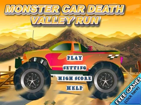 Изображение игры: A Monster Car Death Valley Run - Free 4x4 Truck Racing Game