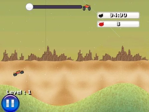 Изображение игры: A Monster Car Death Valley Run - Free 4x4 Truck Racing Game