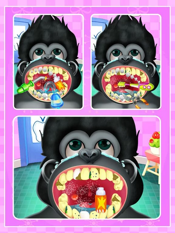 Изображение игры: Crazy Gorilla Teeth Doctor - Doctor Game for Family