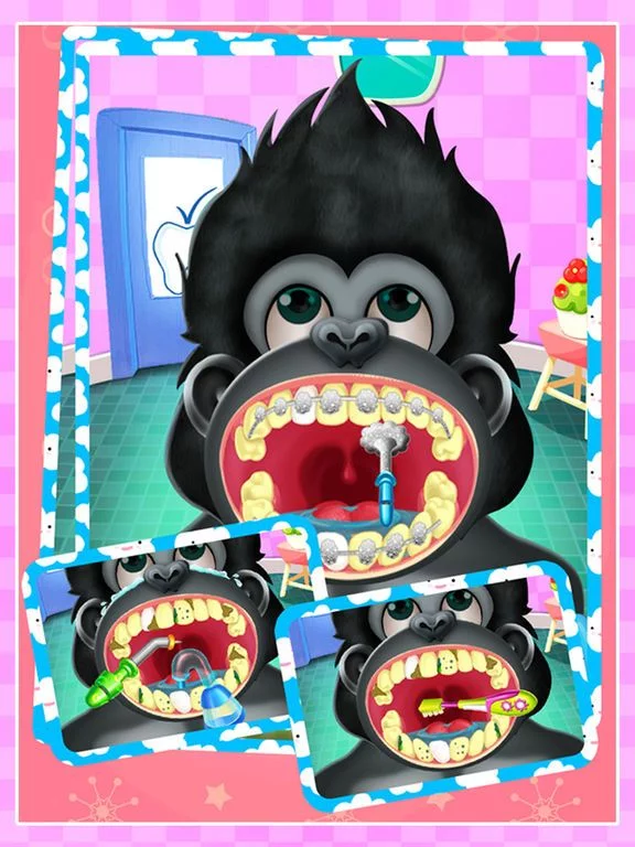 Изображение игры: Crazy Gorilla Teeth Doctor - Doctor Game for Family