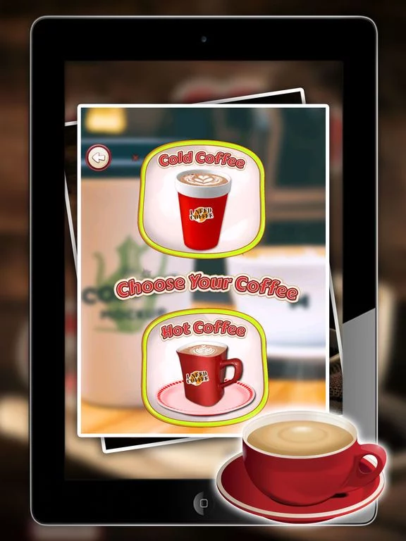 Изображение игры: Play Coffee Recipes Game At Restaurant & Home - Make Cold & Hot Coffee Drinks Using Coffee Bean Fun Cooking Game