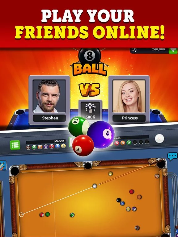Изображение игры: 8 Ball Pool Killer! Live Arena