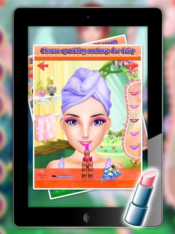 Изображение игры: fae makeup - Fairy Makeover & Wax Spa Salon - Dress up your Magical Fairy Princess in her Palace for All Sweet Fashion Girls