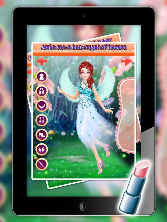 Изображение игры: fae makeup - Fairy Makeover & Wax Spa Salon - Dress up your Magical Fairy Princess in her Palace for All Sweet Fashion Girls