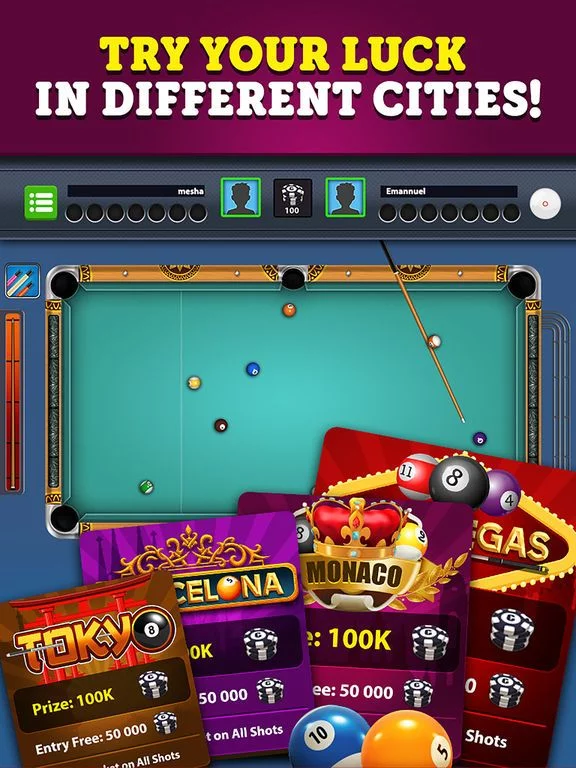 Изображение игры: 8 Ball Pool Killer! Live Arena