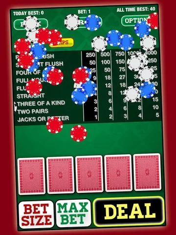 Изображение игры: Video Poker: 6 Free Casino Card Games with Jacks or Better, Double Bonus, Acey Deucey, Ace & Faces, Super Aces, and All American for Gambling Fun!