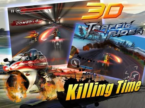 Изображение игры: Traffic Rider - Highway Moto Racer & Motor Bike Racing Games (Free)