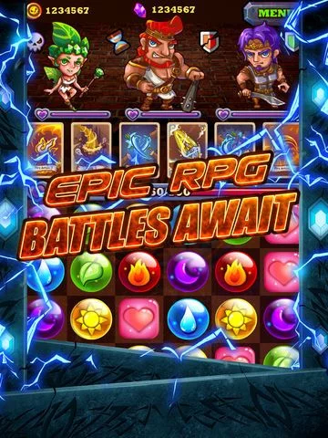 Изображение игры: Battle of Puzzles RPG - Dungeon Wars & Epic Battles TCG