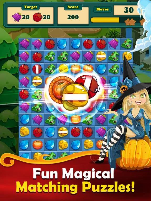 Изображение игры: Witchy Wizard Magic Match-3