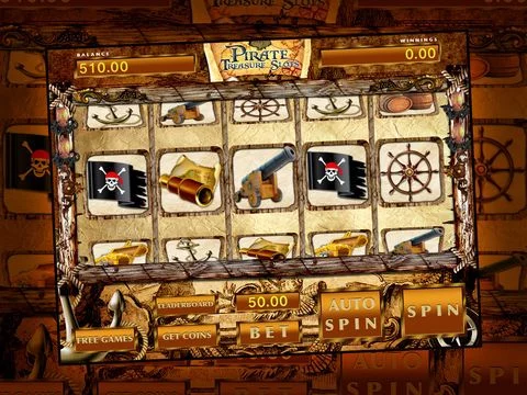 Изображение игры: Pirate Slots Treasure Casino Free - Slot Machine With Bonus Lottery Payout Games