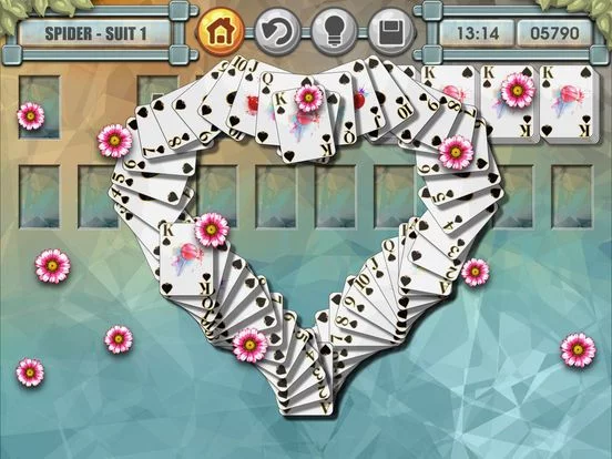 Изображение игры: Spider Solitaire Hearts & Spades Patience