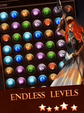 Изображение игры: Match-3 Line Wars